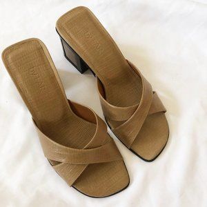 BY FAR Pablo Mule in Nude Lizard EU 37